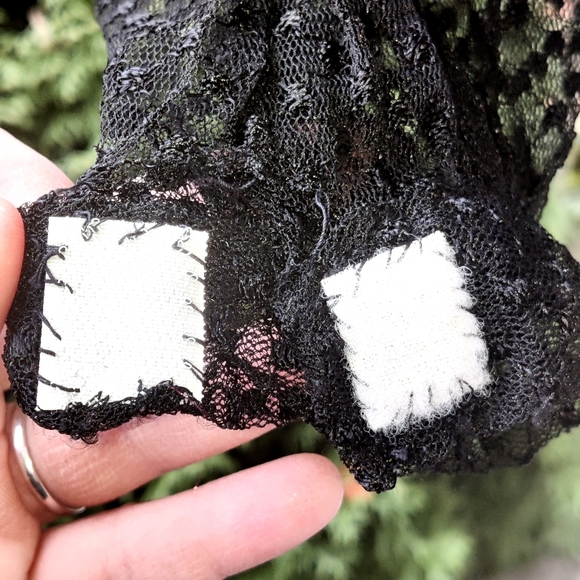 🤩BOGOFREE🤩 Size small 80s glam lace beads sequin long sleeve top - Picture 12 of 12